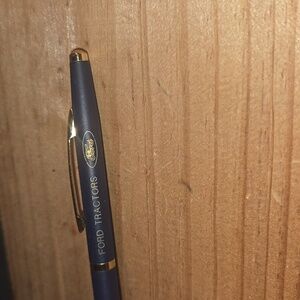 RARE VINTAGE FORD LOGO FORD TRACTORS BLUE GOLD TRIM METAL MECHANICAL PENCIL